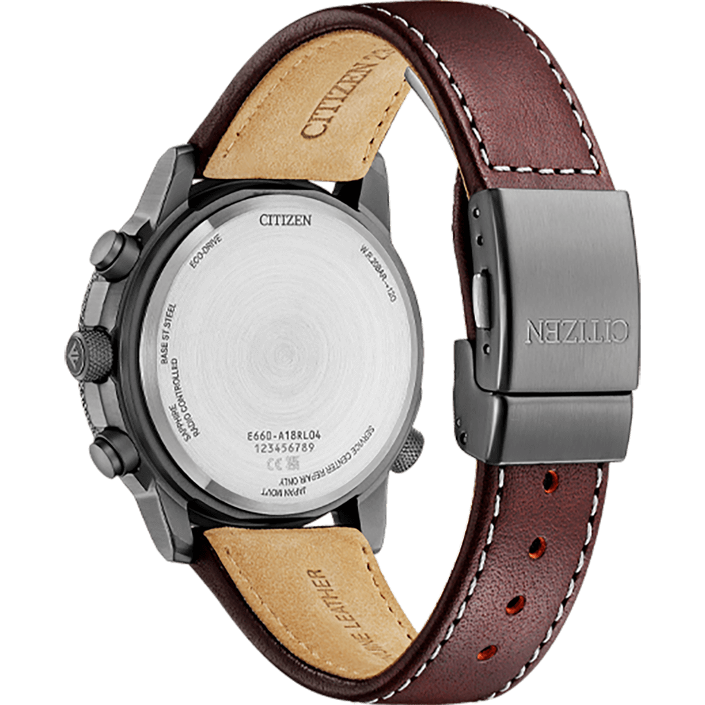 Citizen Promaster Eco drive Brown Dial With Leather Strap Men's Watch - CB5868-09X