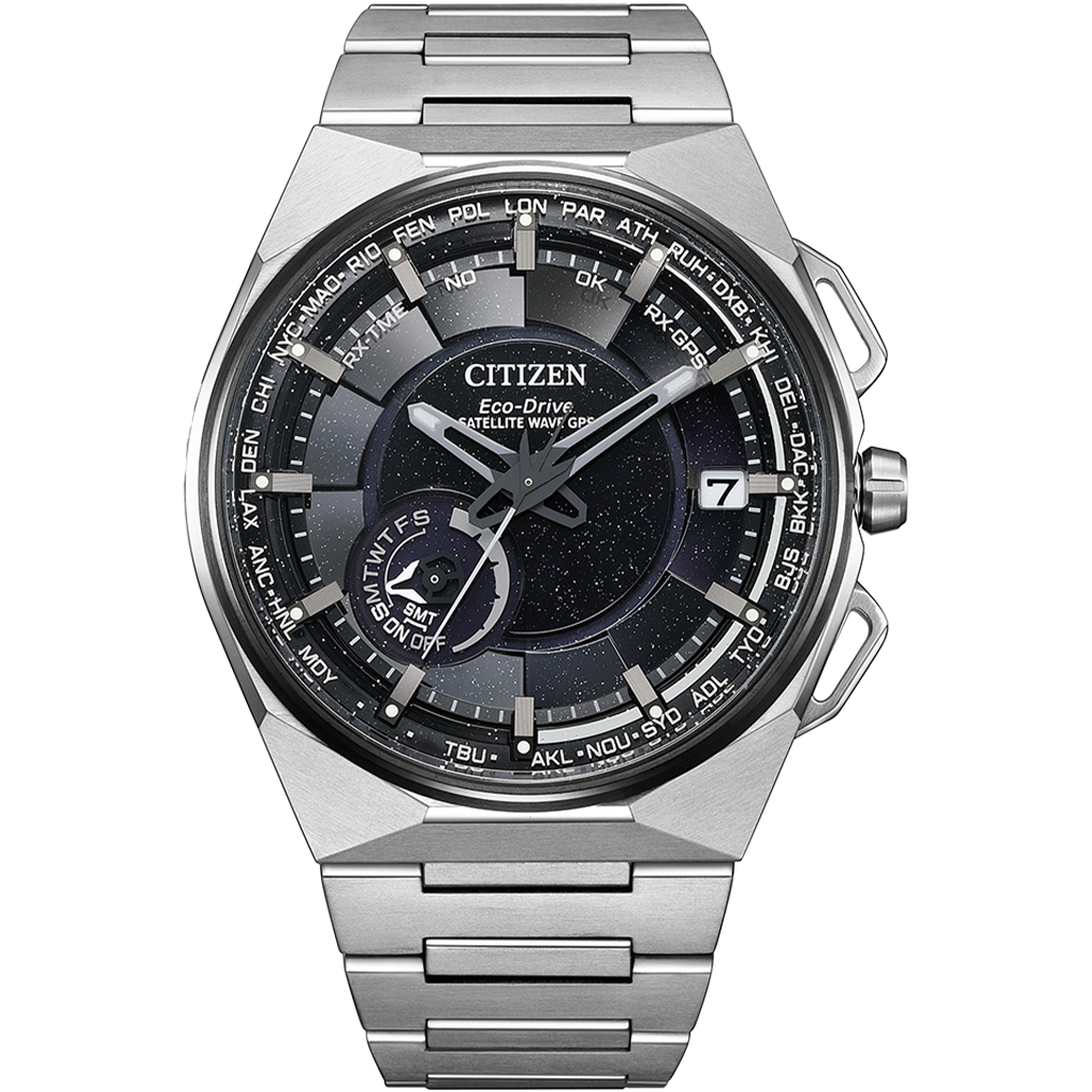 Citizen Eco Drive Satellite Wave X Black Dial Men Watch - CC3097-52E