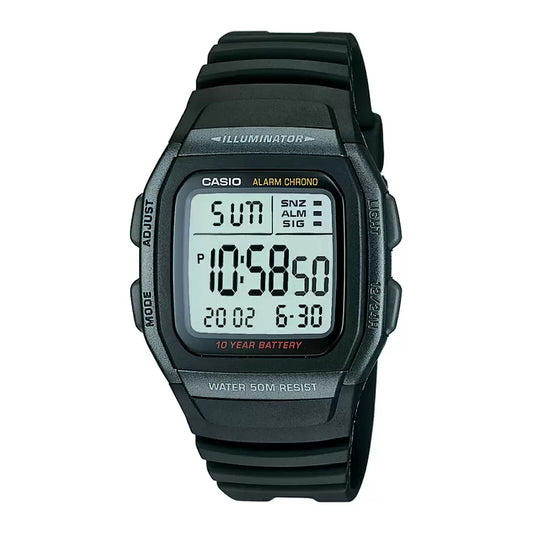 Casio YOUTH W-96H-1BVDF - D054 Black Digital - Unisex Watch