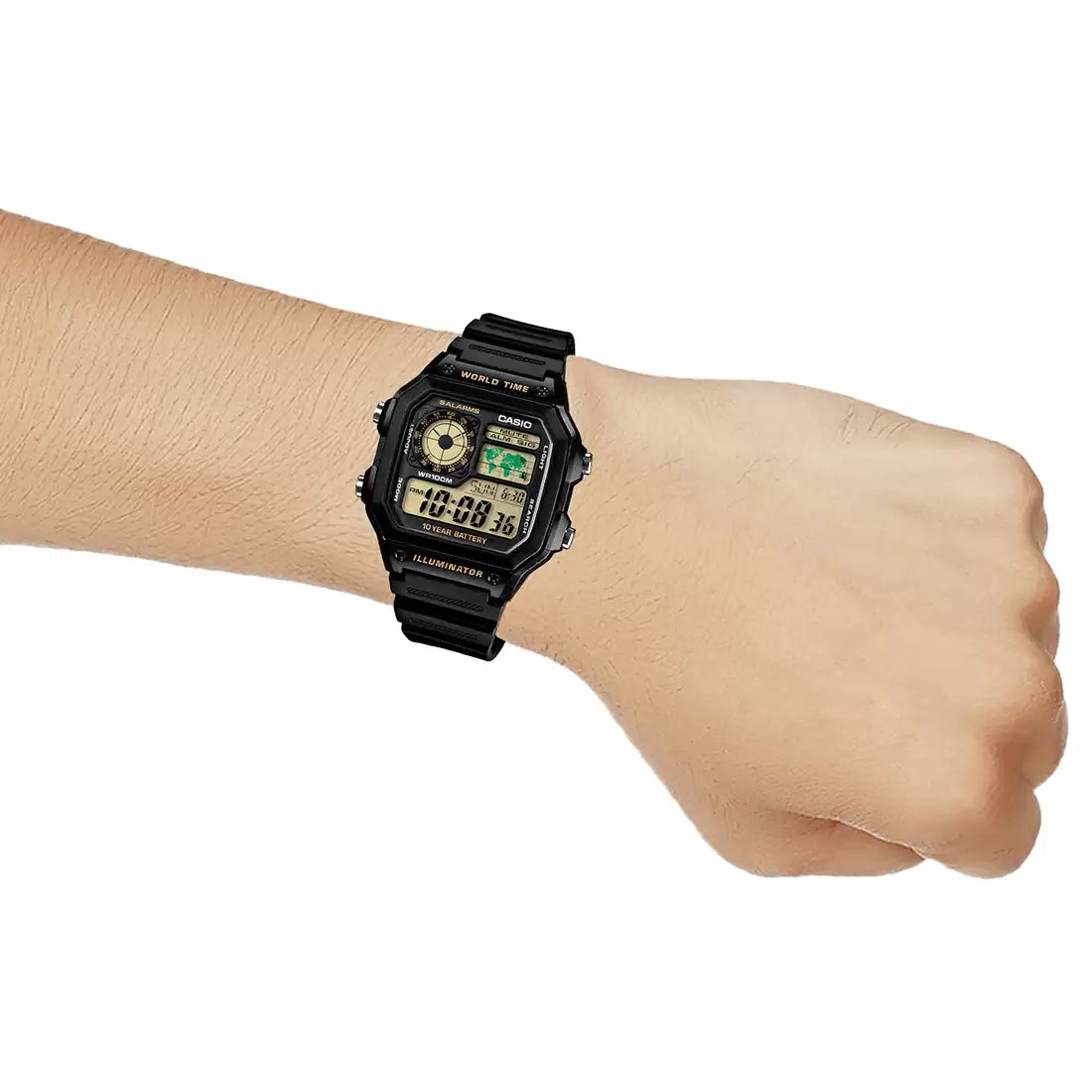 Casio D098 YOUTH AE-1200WH-1BVDF Digital Watch (Unisex)