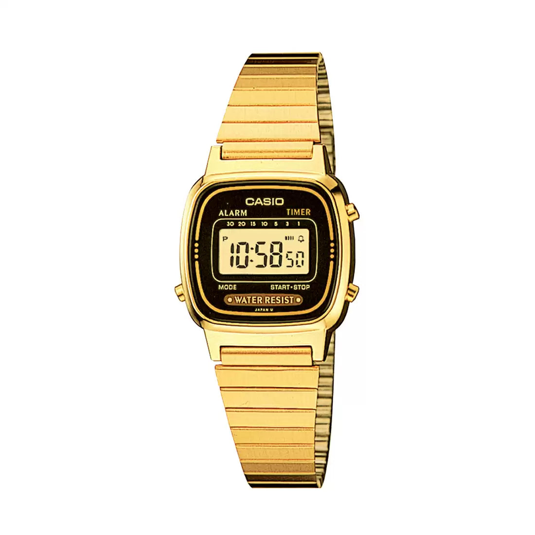 Casio D124 VINTAGE COLLECTION LA670WGA-1DF Gold Digital Women's Watch