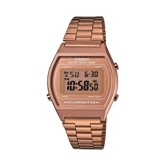 Casio D128 VINTAGE COLLECTION B640WC-5ADF Rose Gold Digital Unisex Watch