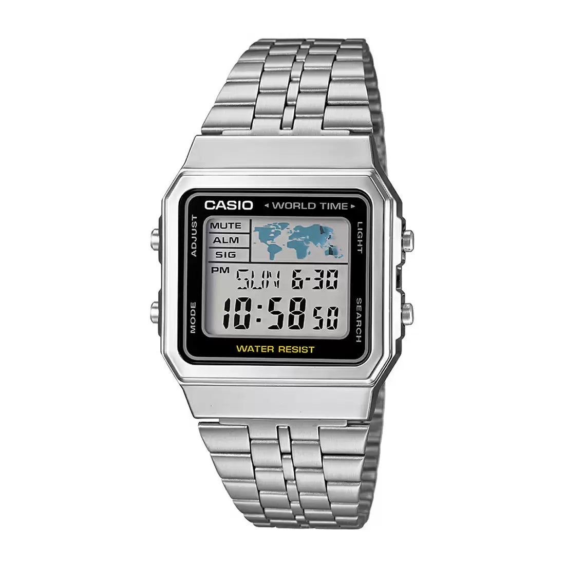 Casio VINTAGE COLLECTION A500WA-1DF - D133 Silver Digital - Unisex Watch