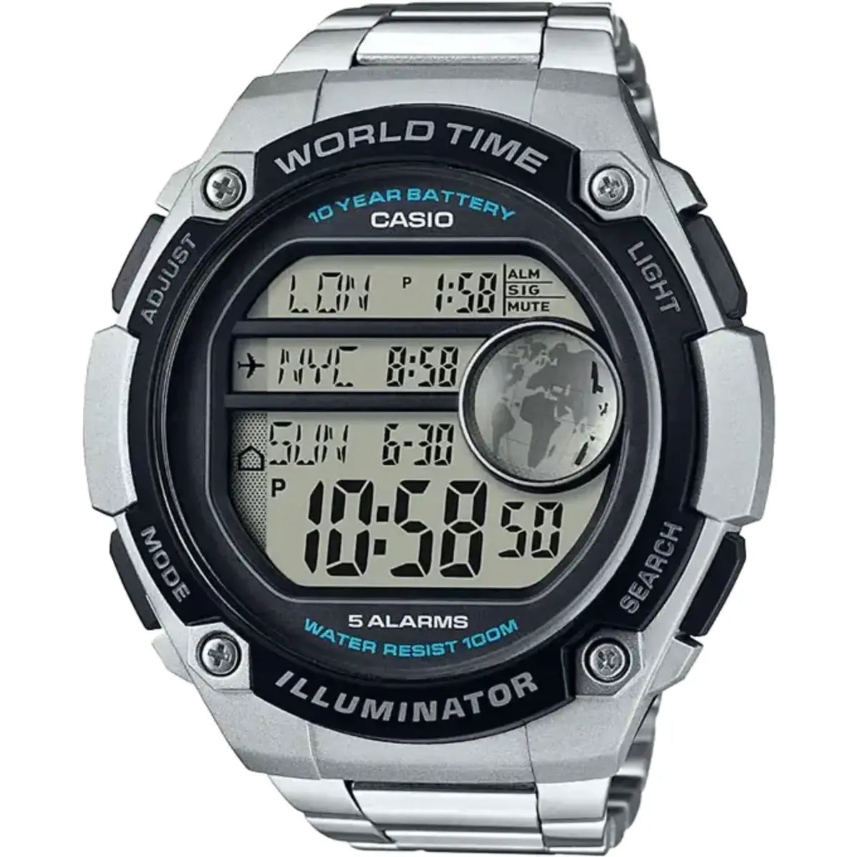 Casio AE-3000WD-1AVDF D137 Youth Series Digital Black Dial Men's Watch