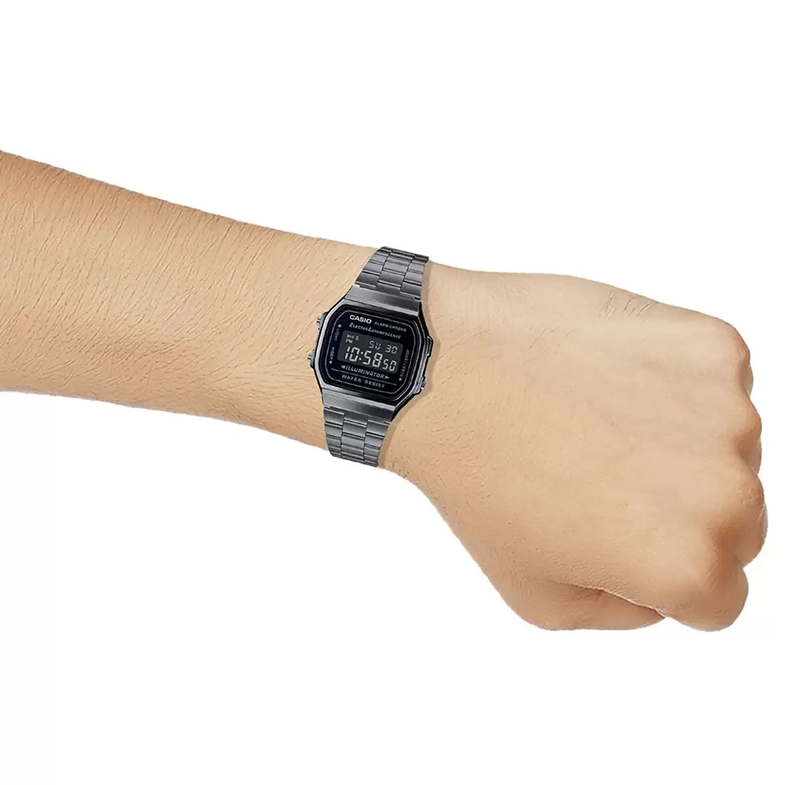 Casio D182 VINTAGE COLLECTION A168WGG-1BDF Grey Digital Unisex Watch