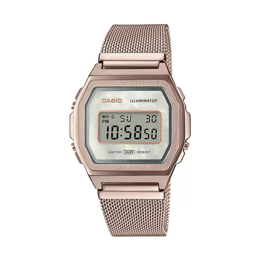 Casio VINTAGE COLLECTION A1000MCG-9EF - D195 Rose Gold Digital - Unisex Watch