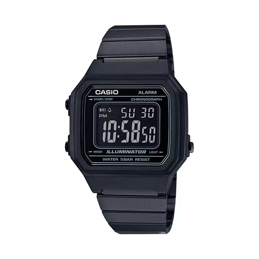 Casio VINTAGE COLLECTION B650WB-1BDF - D199 Black Digital - Unisex Watch
