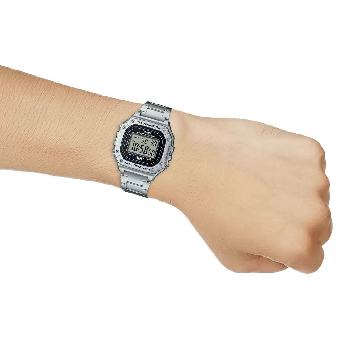 Casio YOUTH W-218HD-1AVDF - D227 Silver Digital - Unisex Watch