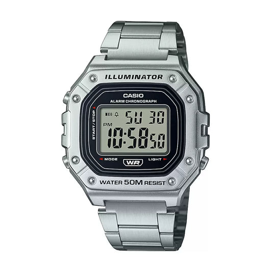Casio YOUTH W-218HD-1AVDF - D227 Silver Digital - Unisex Watch