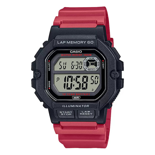 Casio YOUTH WS-1400H-4AVDF - D272 Red Youth - Digital Watch