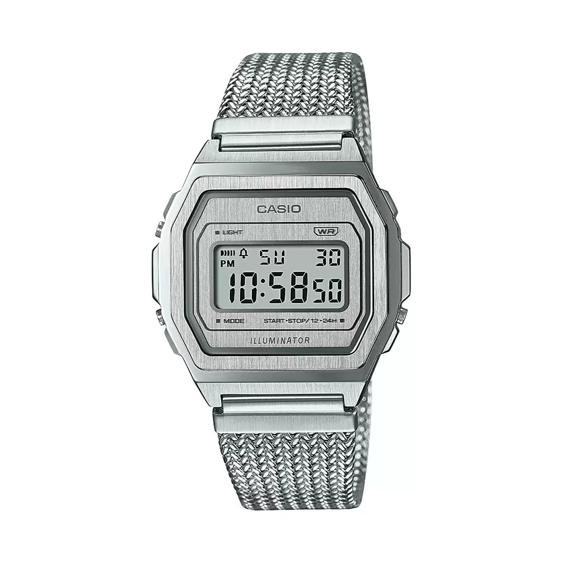 Casio VINTAGE COLLECTION A1000MA-7DF - D278 Silver European Vintage Unisex Watch