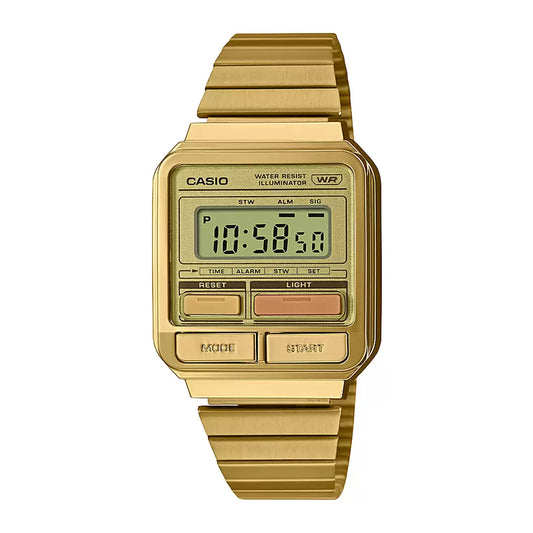 Casio VINTAGE COLLECTION A120WEG-9ADF - D322 Gold Digital Unisex Watch