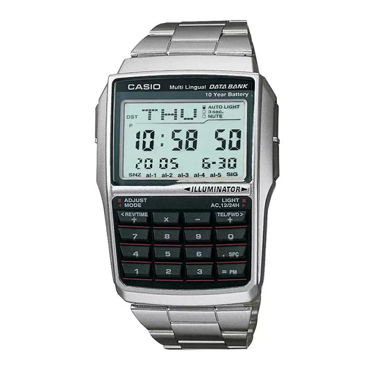 Casio VINTAGE COLLECTION DBC-32D-1ADF - DB36 Silver Digital - Unisex Watch