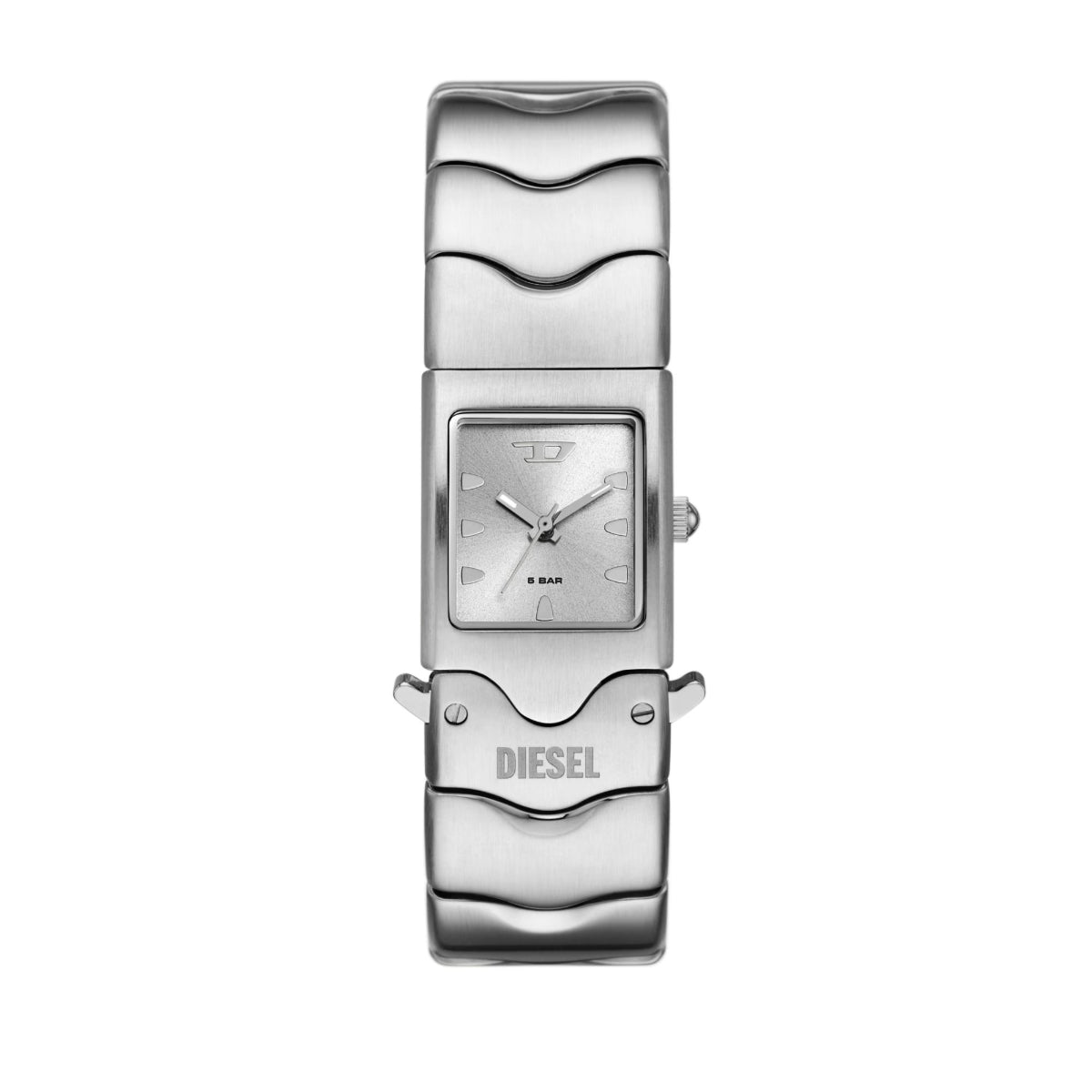 Diesel Closer Quartz Silver Dial Analog Stainless Steel Men Watch DZ2222