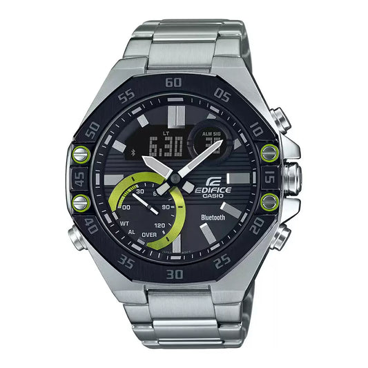 ED493 | CASIO Edifice Silver Bluetooth Connect - Men's Watch