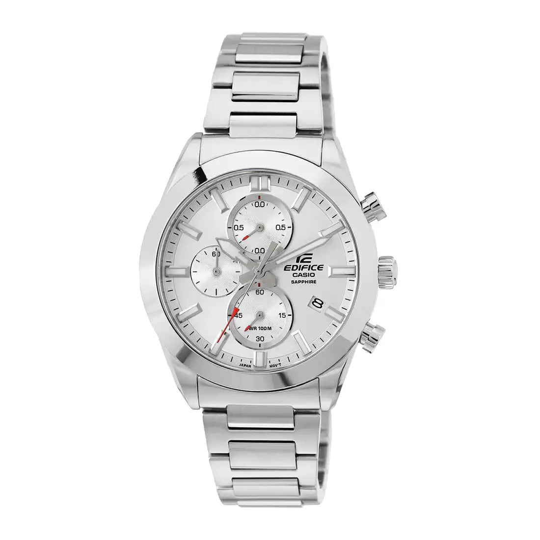 ED582 CASIO Edifice Silver Chronograph Men s Watch Sai Creations Watches