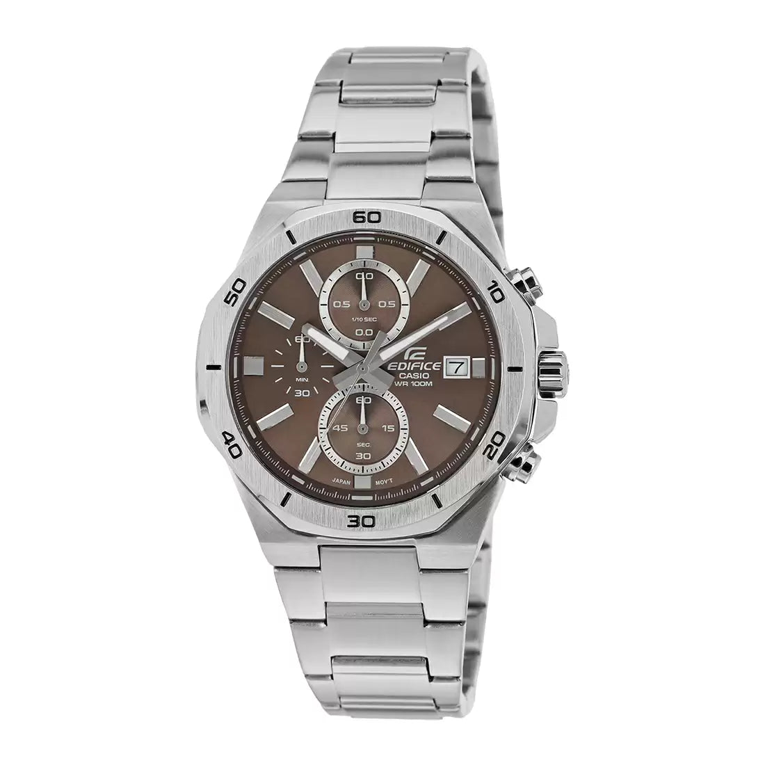 ED585 | CASIO Edifice Silver Chronograph Men's Watch