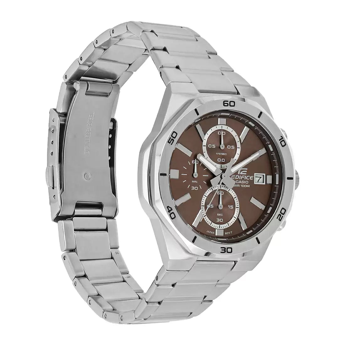 ED585 | CASIO Edifice Silver Chronograph Men's Watch