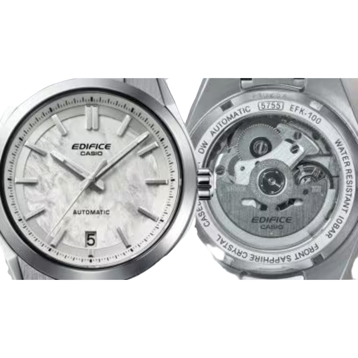 CASIO Edifice EFK-100D-7ADR - ED672 Silver Dial Automatic Men's - Watch