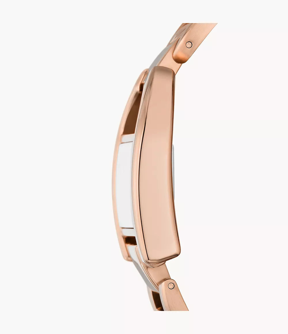 ES5328 FOSSIL | Harwell Three-Hand Rose Gold-Tone Stainless Steel Watch