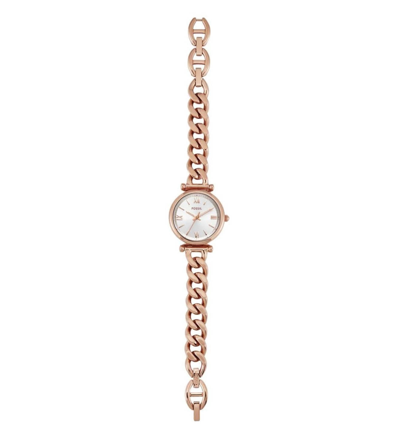 ES5330 FOSSIL | 28mm Silver Dial Carlie Analog Watch (Women)