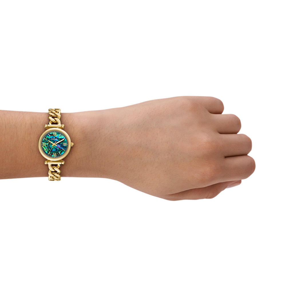 Fossil Carlie Quartz MultiColour Dial Analog Stainless Steel Women Watch ES5416