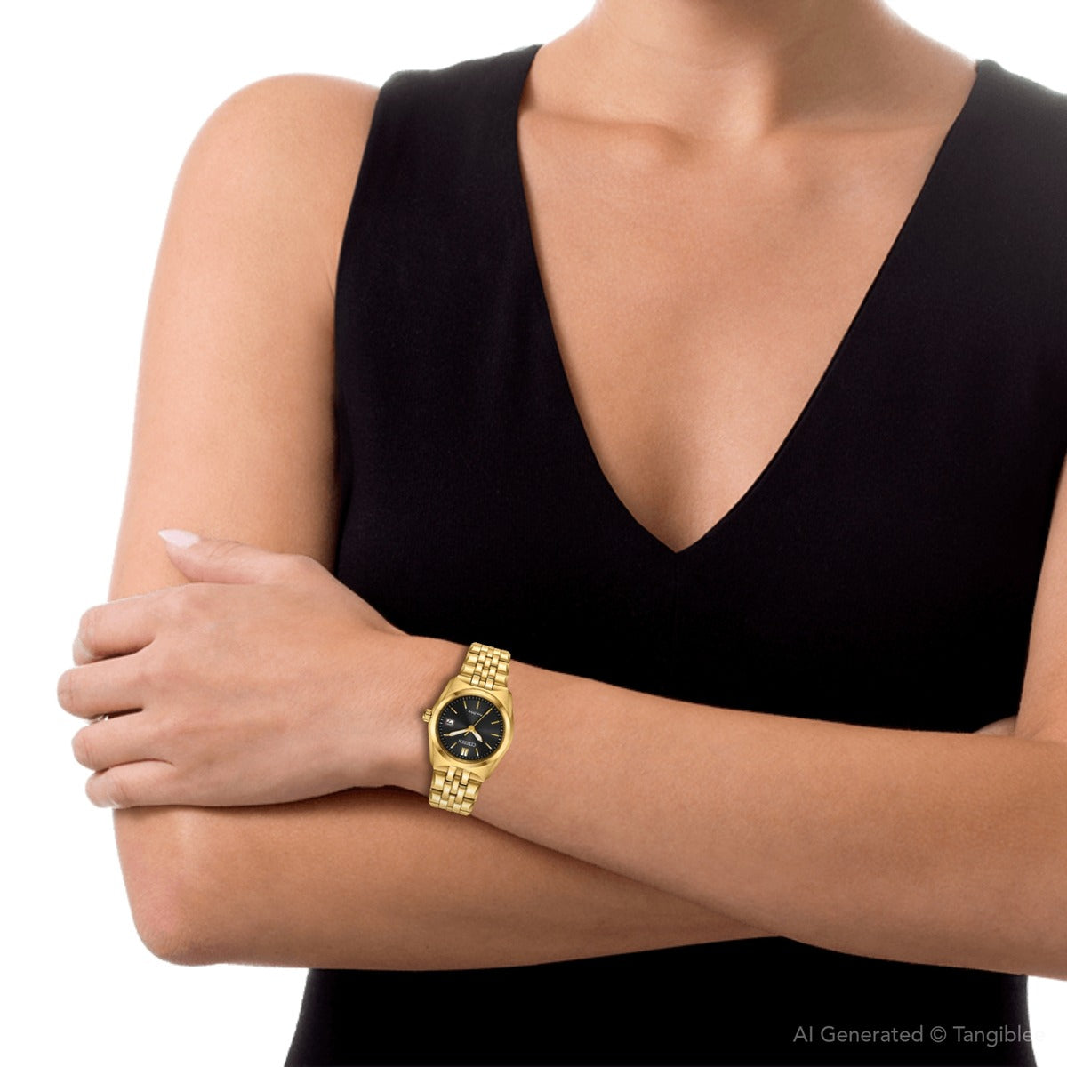 Citizen Eco-Drive Corso Black Dial Women's Watch EW2293-56E