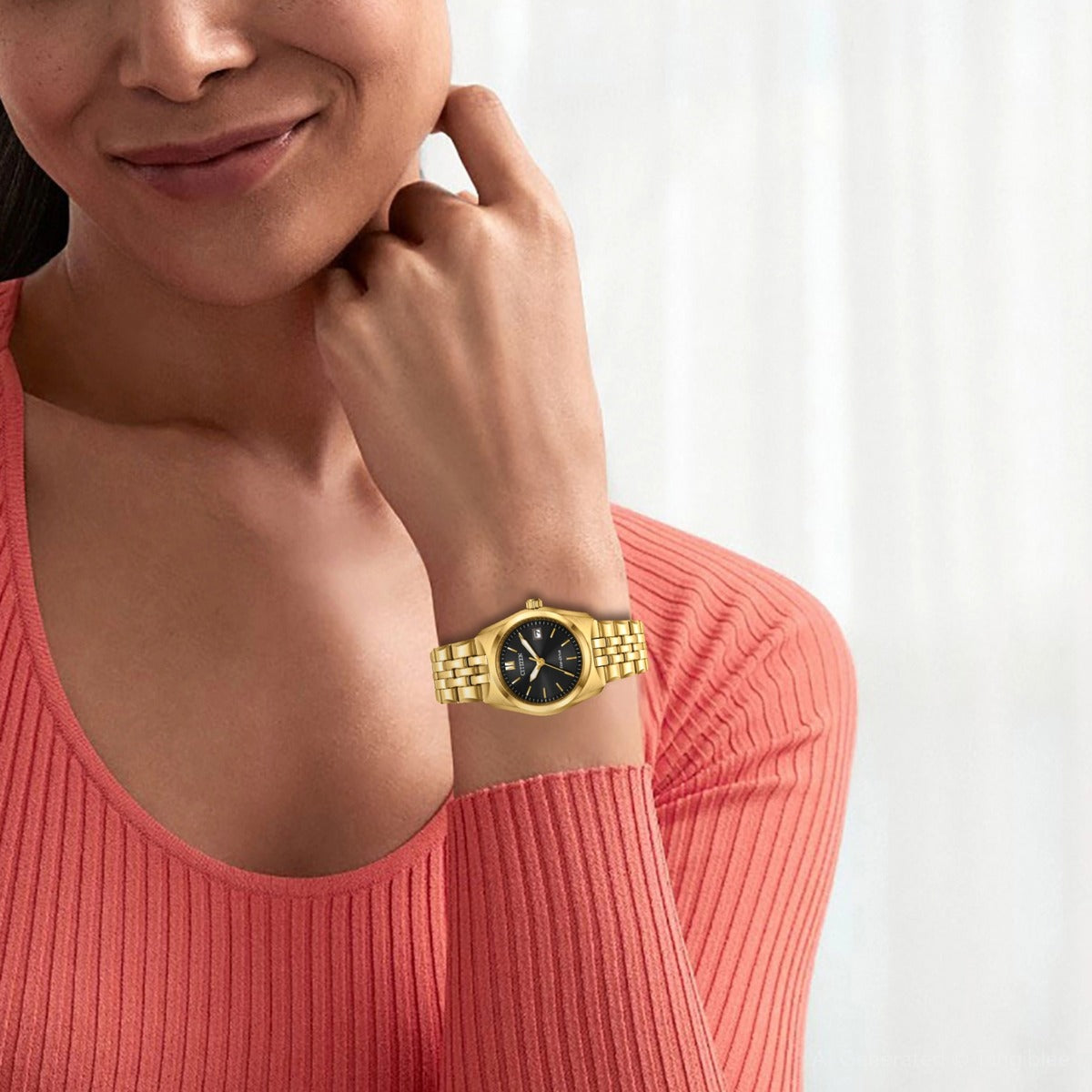 Citizen Eco-Drive Corso Black Dial Women's Watch EW2293-56E