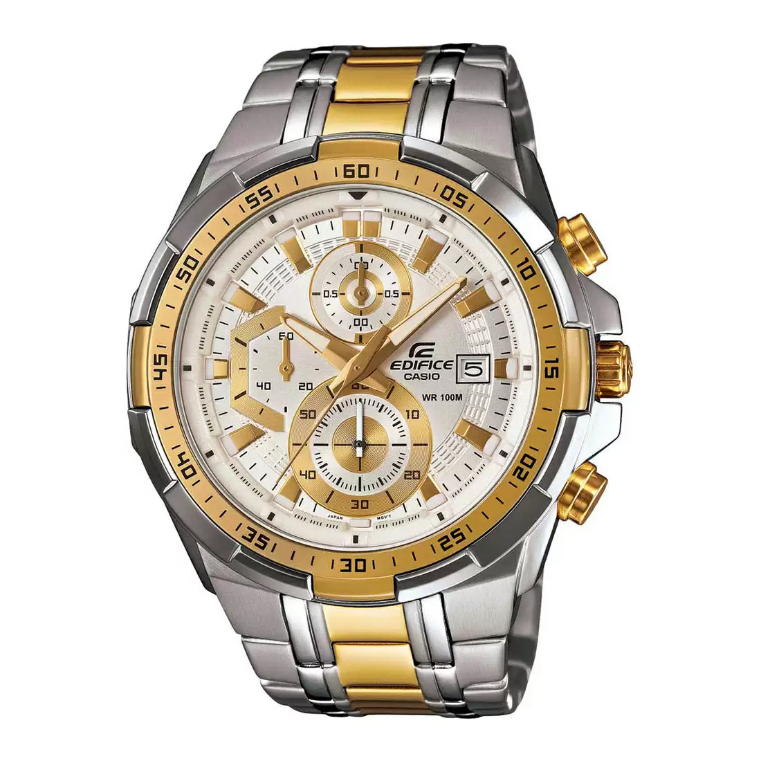 EX189 CASIO Edifice Two Tone Chronograph Men s Watch Sai Creations Watches