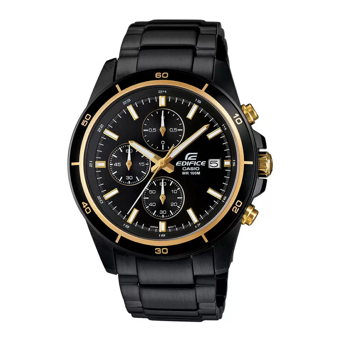 EX208 CASIO Edifice Black Chronograph Men s Watch Sai Creations Watches