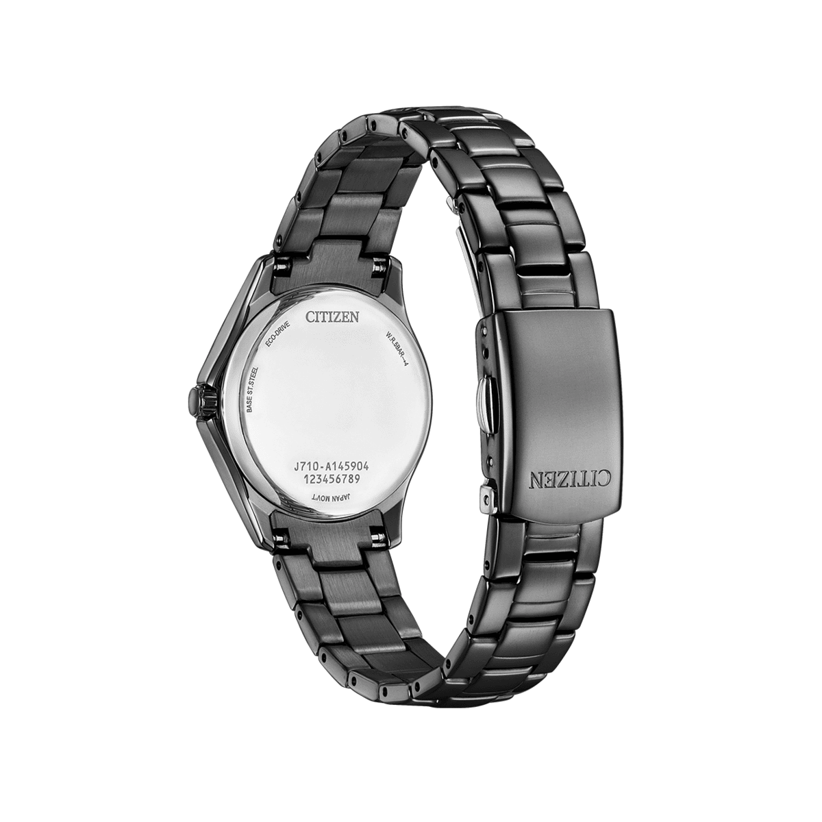 Gray metal watch with Citizen branding on a white background