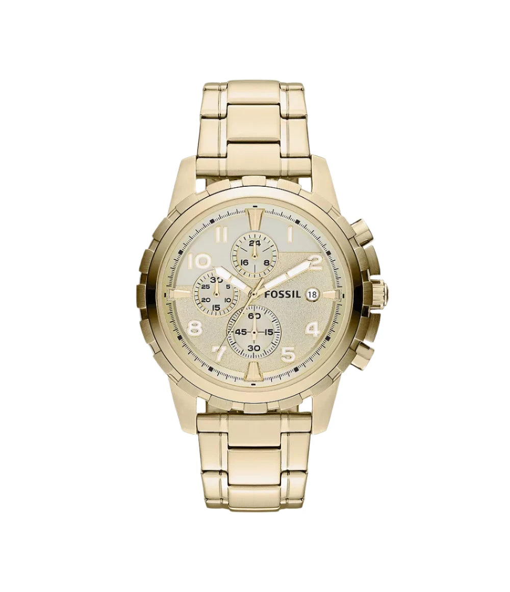 FS4867 FOSSIL Dean Chronograph Gold Tone Watch Men Sai Creations Watches