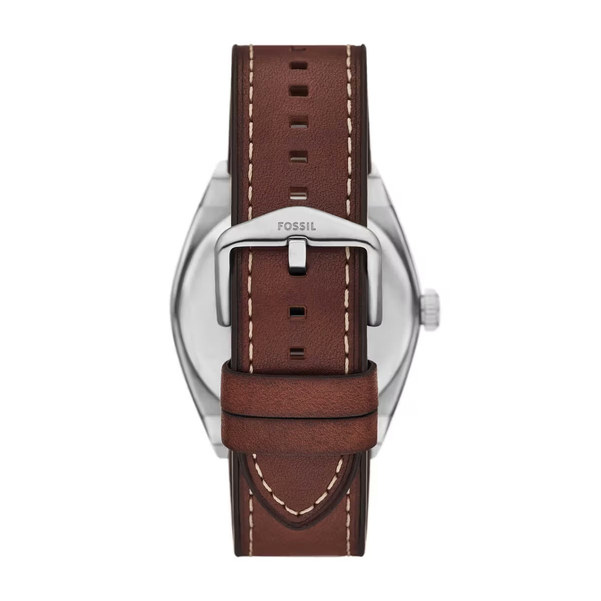 Fossil Everett Quartz Green Dial Analog Leather Strap Men Watch With Bracelet FS6080SET