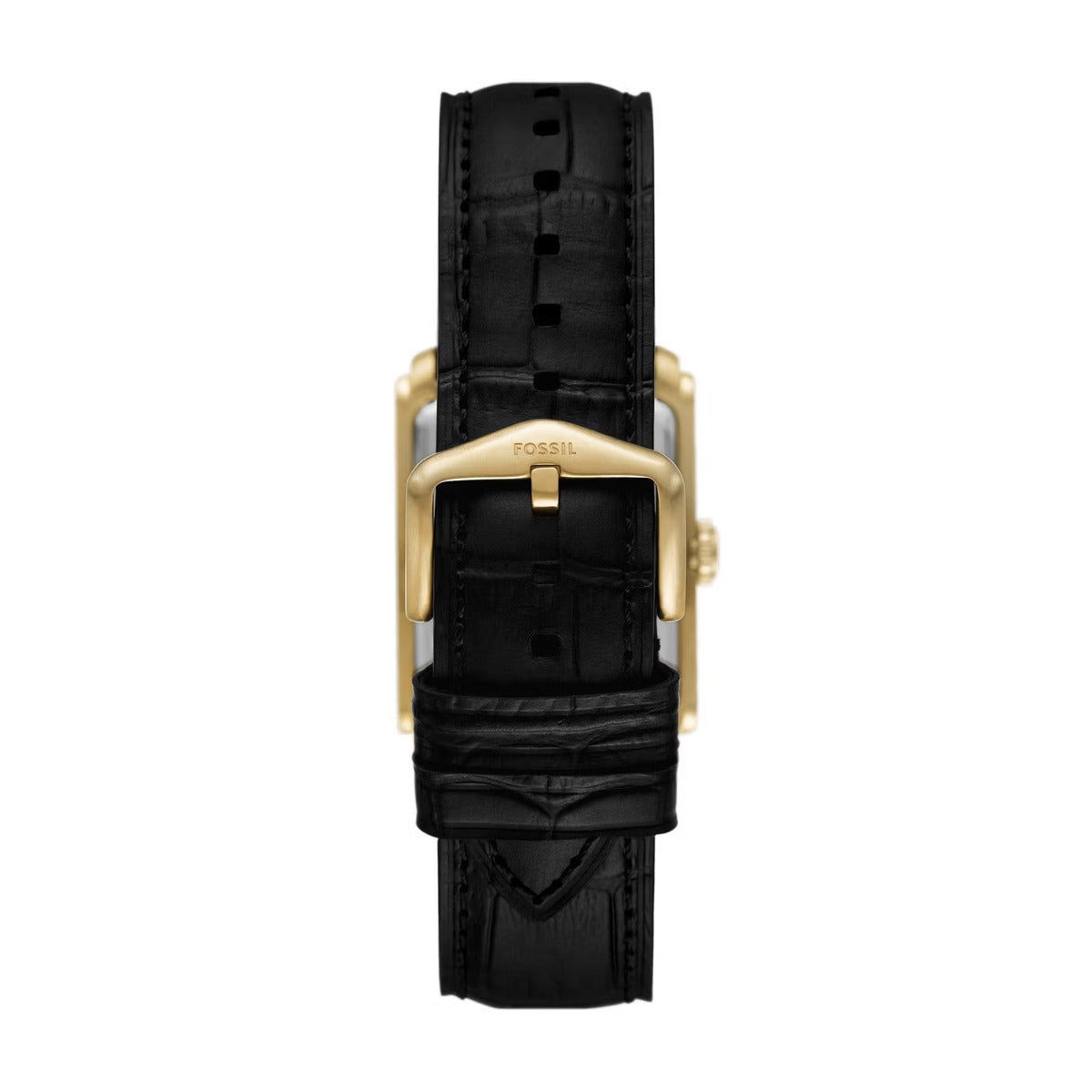 Fossil Carraway Three-Hand Black Croco Men's Watch FS6091