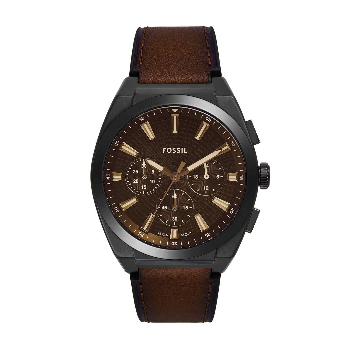 Fossil Everett Black Dial Analog Chronograph Men Watch FS6108