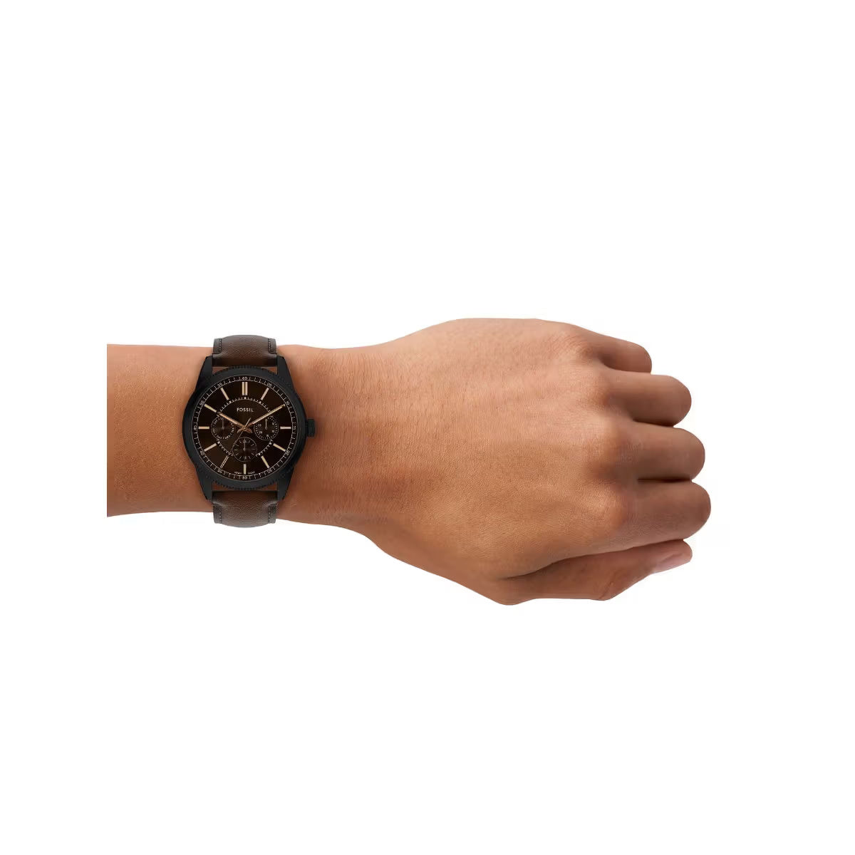 Fossil Pearson Quartz Black Dial Multi-Function Men's Watch FS6138