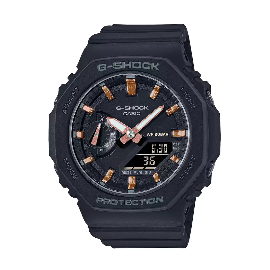 Casio G1107 G-SHOCK GMA-S2100-1ADR Black Carbon Core Guard Women's Watch