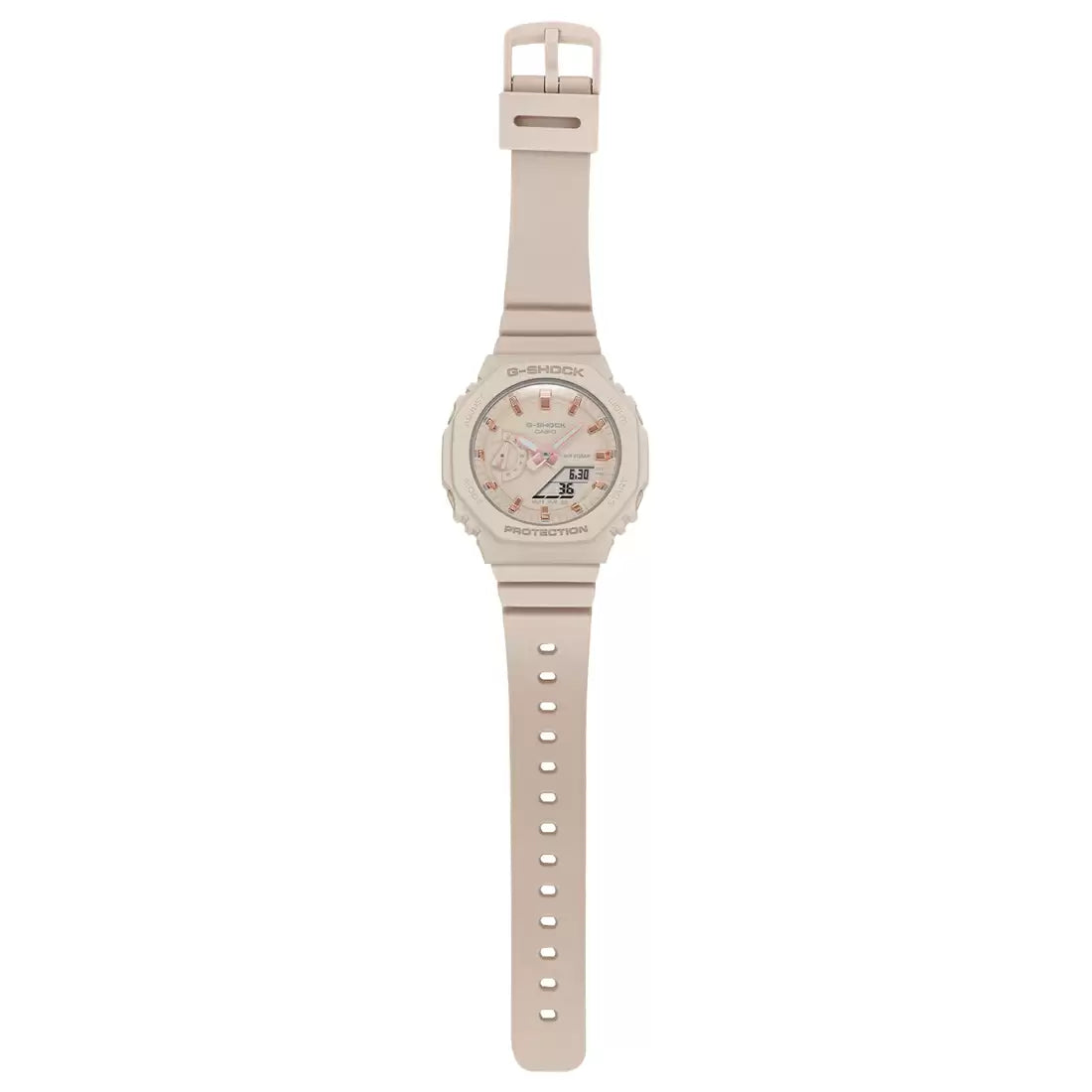 Casio G1109 G-SHOCK GMA-S2100-4ADR Beige Carbon Core Guard Women's Watch