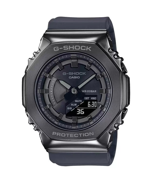 Casio G-SHOCK GM-S2100B-8ADR - G1164 Black Metal Covered - Women's Watch