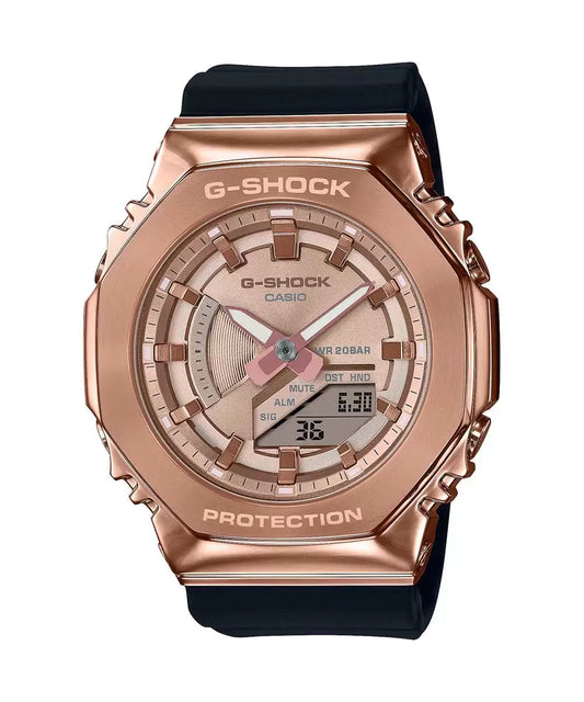 Casio G-SHOCK GM-S2100PG-1A4DR - G1165 Black Metal Covered - Women's Watch