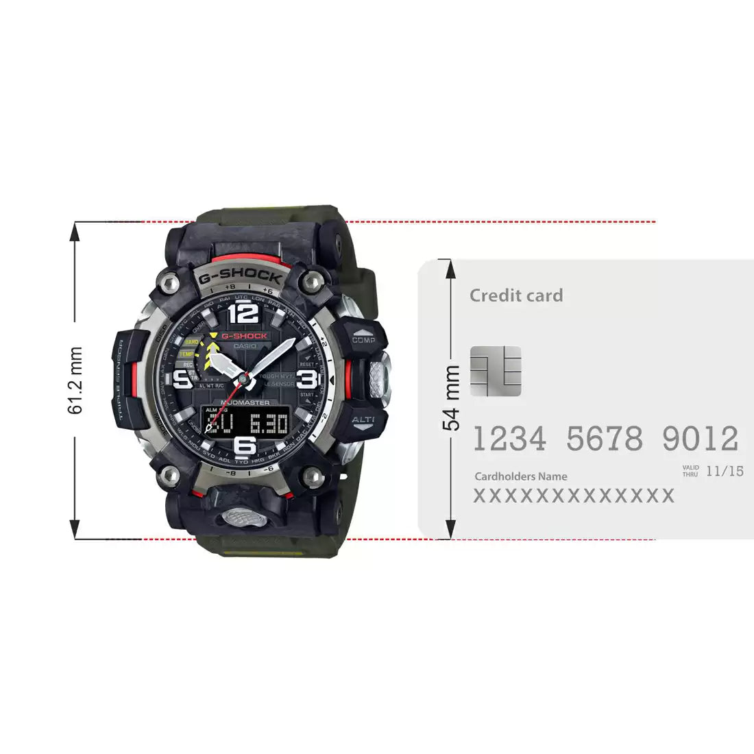 Casio G-SHOCK GWG-2000-1A3DR - G1176 Green Mudmaster - Men's Watch