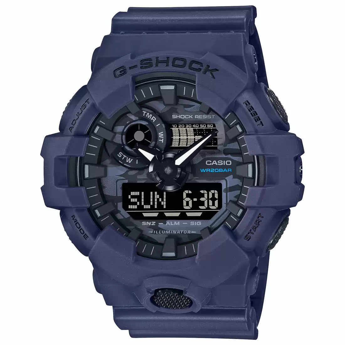 CASIO | G-Shock GA-700CA-2ADR- Blue Analog-Digital- Men's Watch G1210