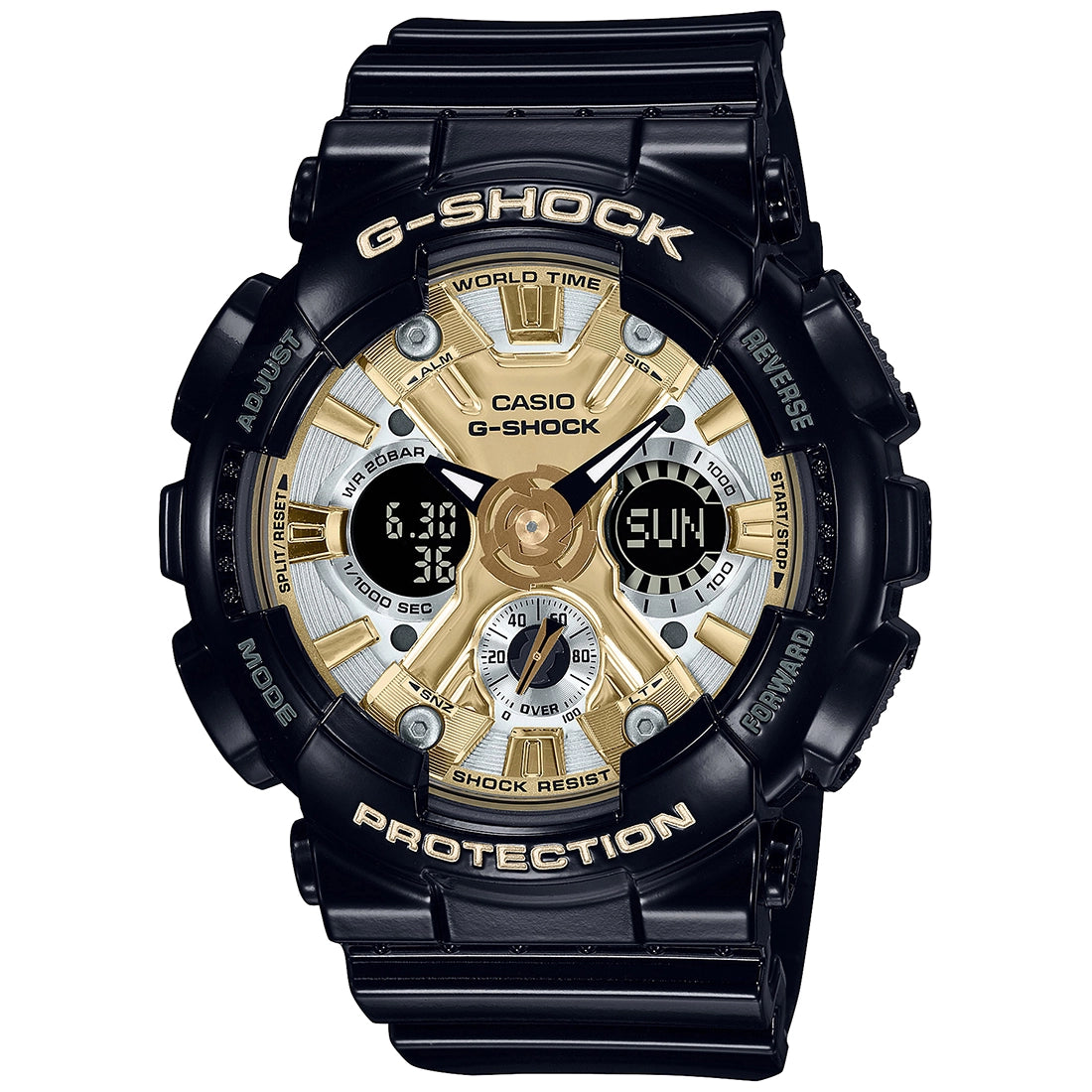 Casio G1287 G-SHOCK GMA-S120GB-1ADR Black Combination Women's Watch