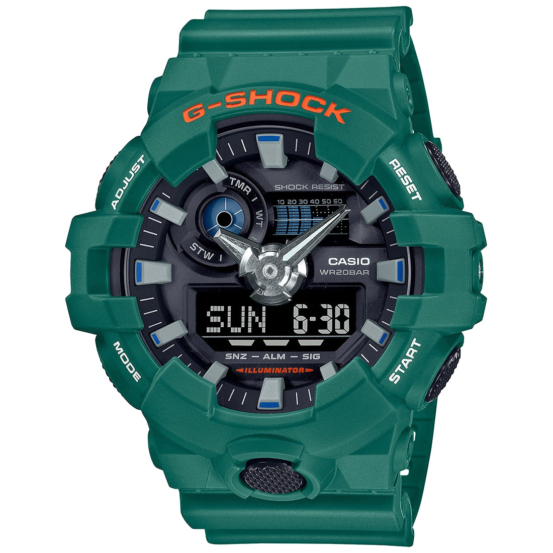 CASIO | G-Shock GA-700SC-3ADR- Green Combination - Men's Watch G1300