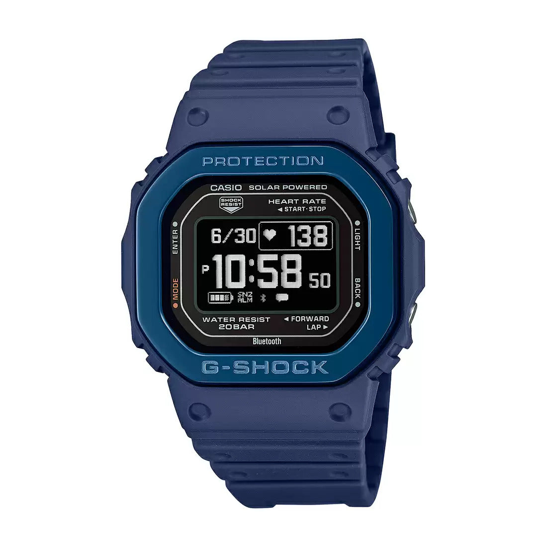 G1407 CASIO G-Shock DW-H5600MB-2DR Blue G-Squad Watch (Men)