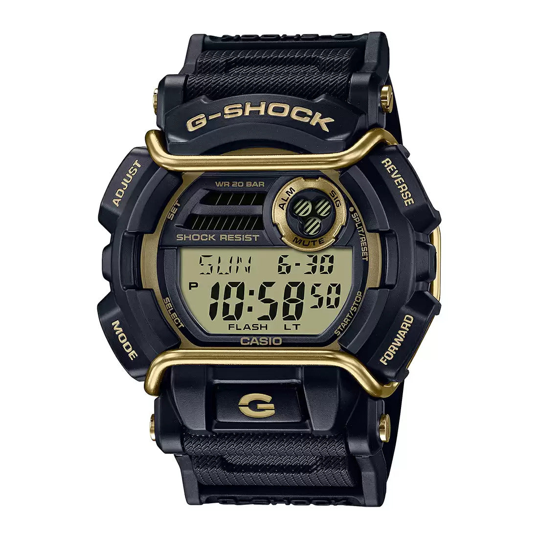 G1434 CASIO G-Shock GD-400GB-1B2DG Digital Black Watch (Men