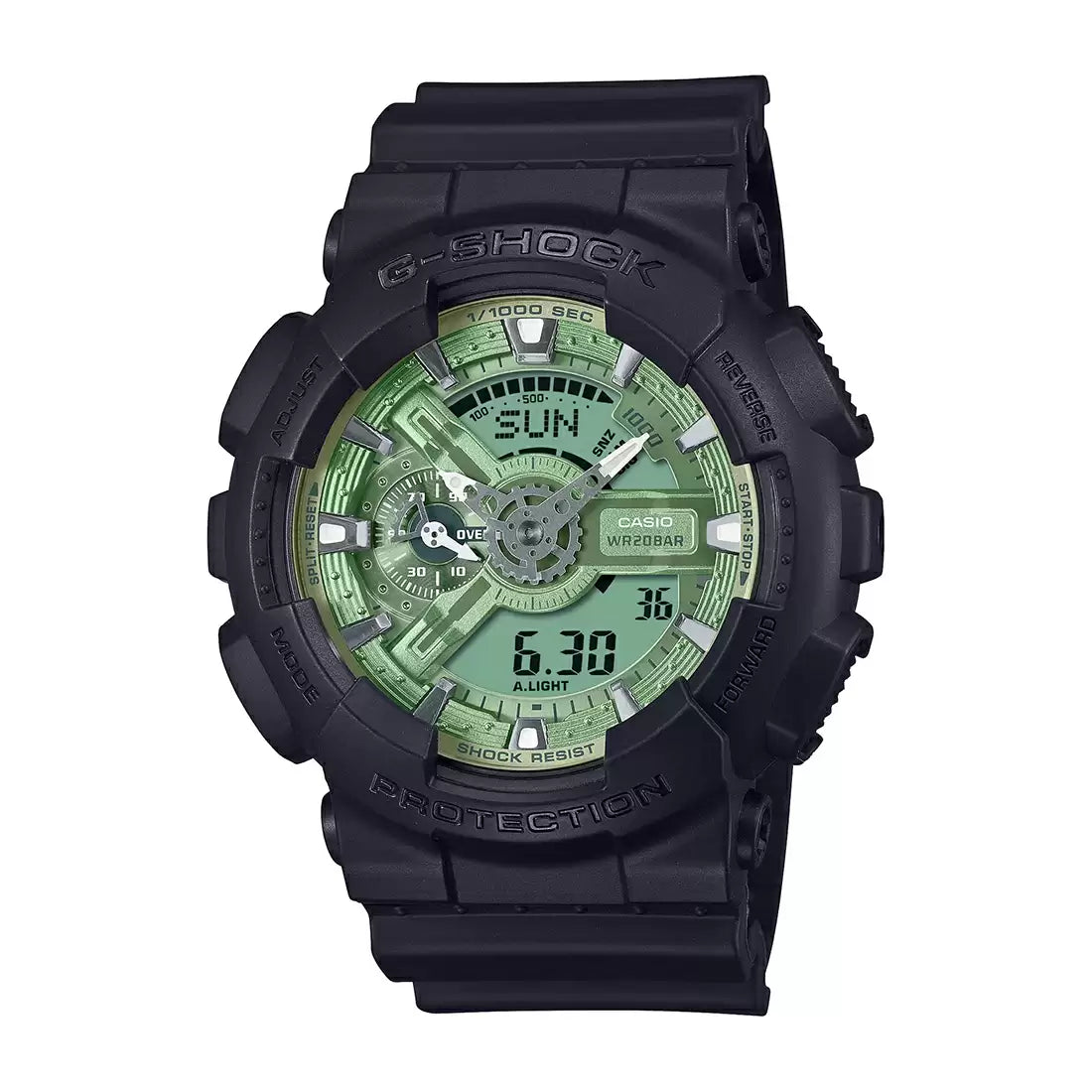 G1519 CASIO G-Shock GA-110CD-1A3DR Sage Green Dial Watch (Men)
