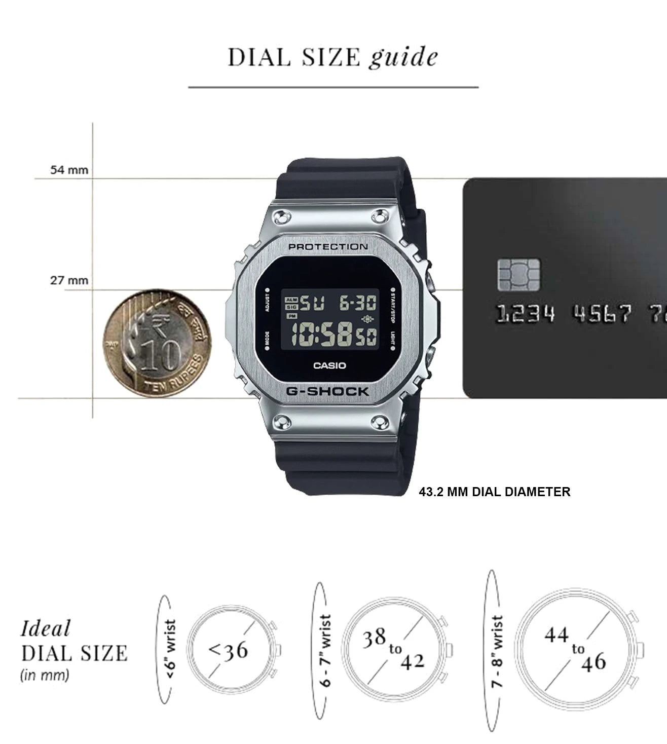 CASIO G1526 G-Shock GM-5600U-1DR Digital Dial Black Men's Watch