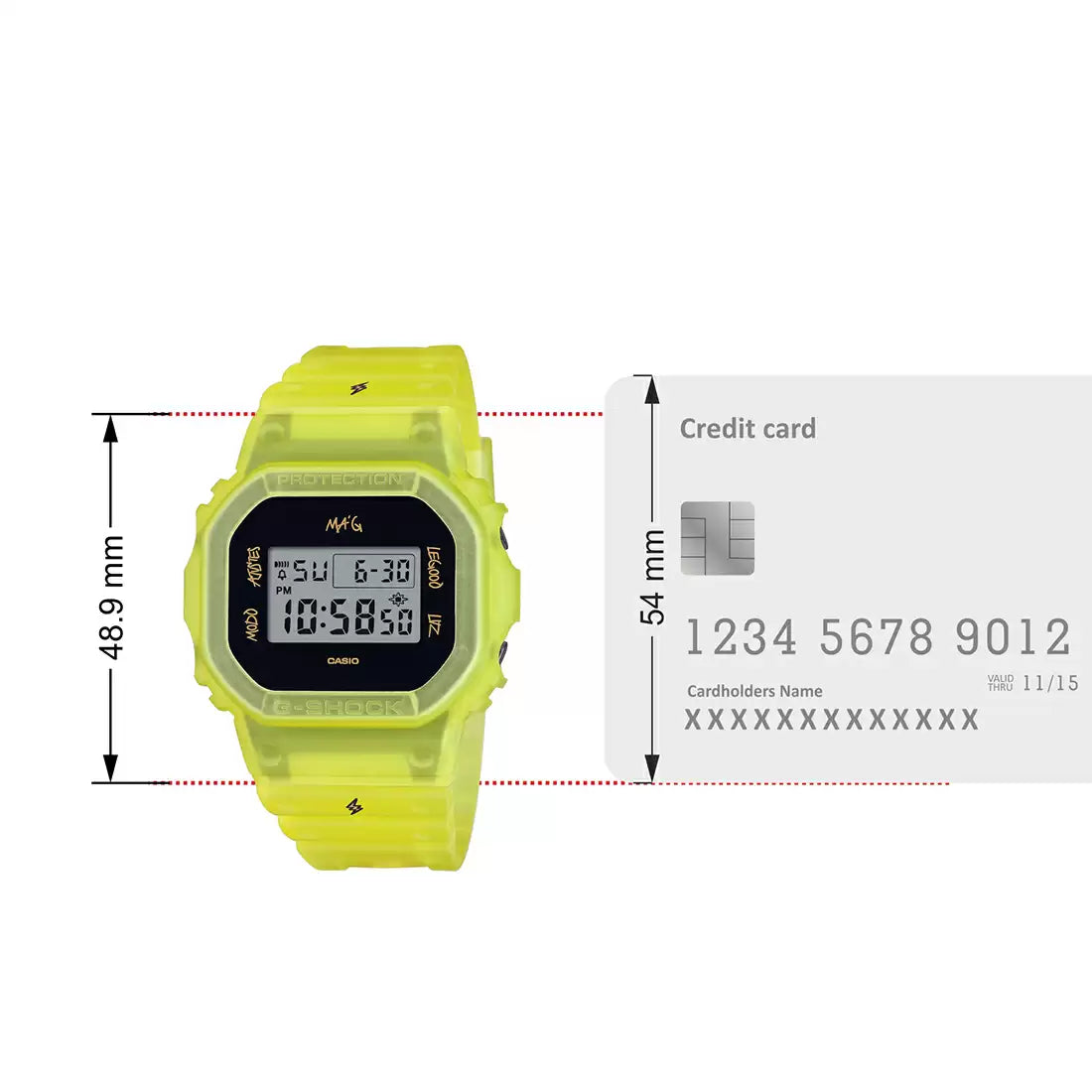 Casio G1652 G-SHOCK DWE-5600JB-1A9DR Digital Watch