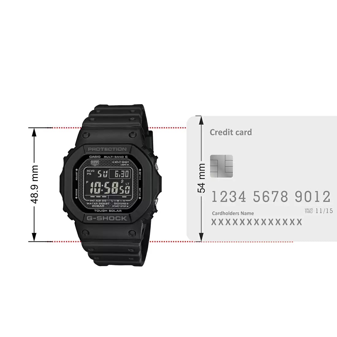Casio G1670 G-SHOCK GW-5000HS-1DR Digital Watch